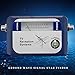 Pasuihcay Tv Antenna Finder Digital Aerial Terrestrial Signal Strength Meter Pointer Tv Satellite Receiver, Blue & silver