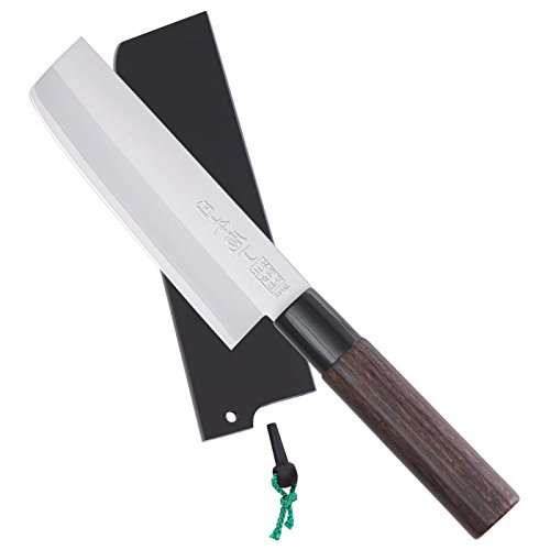 Con vaina de madera Saku Hocho, Usuba, cuchillo para verdura Con vaina de madera Saku Hocho, Usuba, cuchillo para verdura