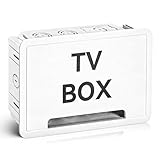 9 Inch in Wall Media Box, White Recessed TV Outlet & Cable Management Enclosure Network Switches, Cable Manage Kit for Home Theater & WiFi Easy DIY Installation 9.3 x 14.3 x 3.5 Inch