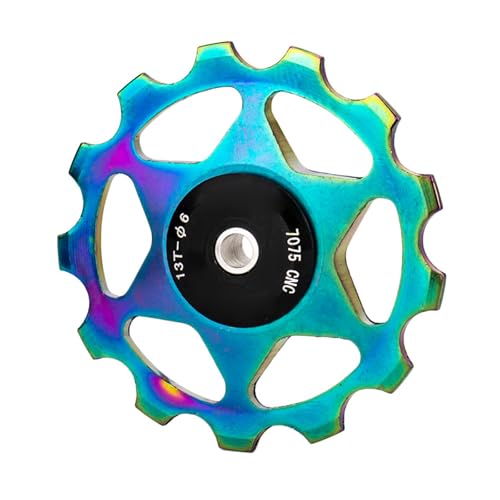 Rudiaoa 13T - Polea de desviador trasero de aleación de aluminio para bicicleta, rueda de cambio de cambio, rueda sellada, polea de desviador trasera