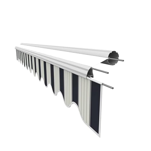 Leudus Markisen Volant Markisenbespannung Sonnenschutz Ersatzstoffe 3.35m*23cm SPD037 Sonnenmarkise fertig genäht