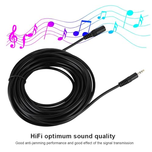 Cable Extensor AUX Estéreo Jack 3.5mm Macho a Hembra 10m miniatura 6