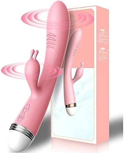 CHNB para Mujer, y, Conejo USB Recargable fuerte Víbr?dór de cónejo ?- Víbr?dór Doble para Mujer, Control Remoto e Impermeable Cover