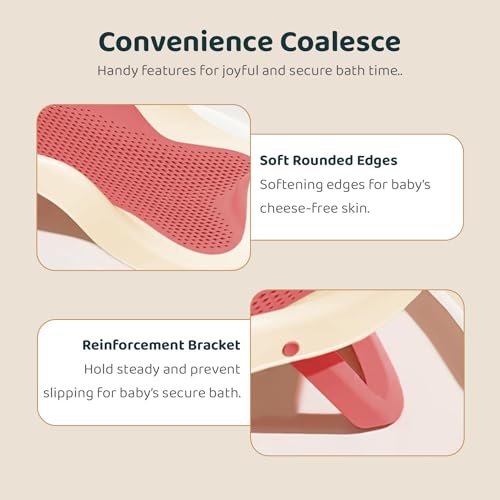 Image of StarAndDaisy Baby Bath Seat Newborn to 0-18 Months, Non-Slip, Adjustable, Portable, Comfortable, Hygienic Baby Bather