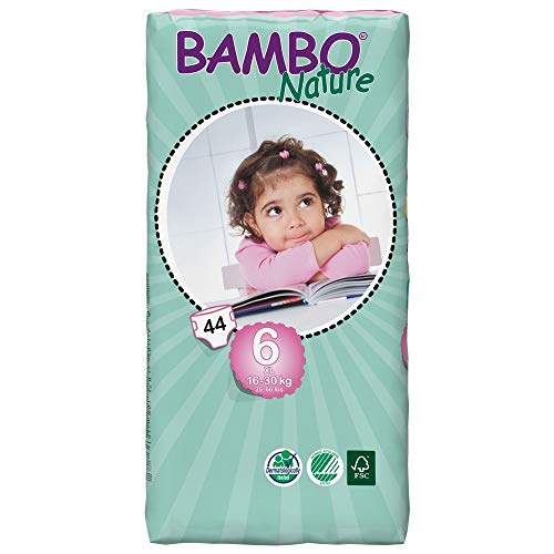 Bambo - 7017 - Pañal Ecológico Bambo XL Plus T6 44 uds