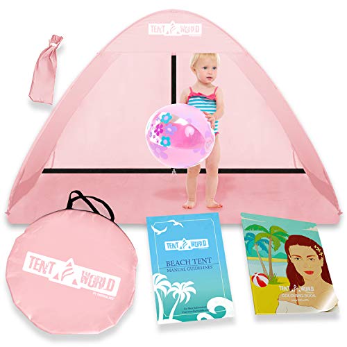 Pop Up Beach Baby Tent For Toddler, Kids, Girls, Boys, Infant & Babies. Popup Sun Protection Shelter Canopy For Camping & Travel . Bebe Toddlers Backyard & Indoor Small Play Shade Cabana Dome #TOP3