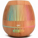 GKL Humidificador Ultrasónico y Difusor de Aromas con Temporizador, Nature Essence 400 ml, Temporizador 6 Horas, 7 Colores LED, Función Aromaterapia, Ultrasilencioso aromatizador
