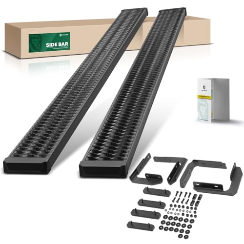 Estribos laterales para Ford F-250/F-350 1999-2016 aluminio negro miniatura 1