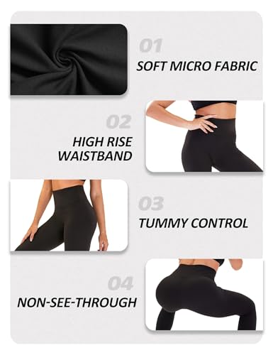 Image of ZOOSIXX High Waisted Leggings for Women Tummy Control Soft Workout Lounge Gym Pants