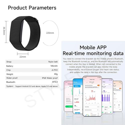 Image of Anvique Qfit Fitness Tracker with Heart Rate Monitor, 24 /7 Activity and Sleep Tracking, 15 Days Battery Life, Multiple Sports Modes, Compatible with Android and iPhone