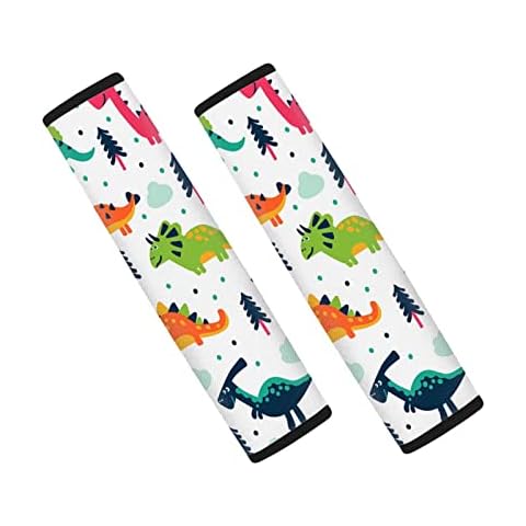 Coloranimal Dinosaur Seat Belt Pads, 2 Pack Cover