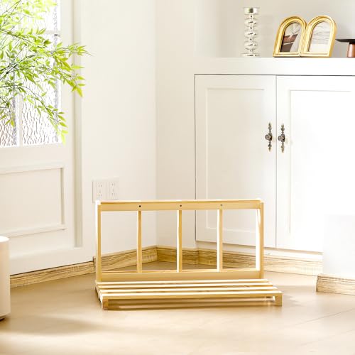 image for Cinnvoice Wooden Ski Storage Rack Freestanding Ski Organizer Ski Rack 