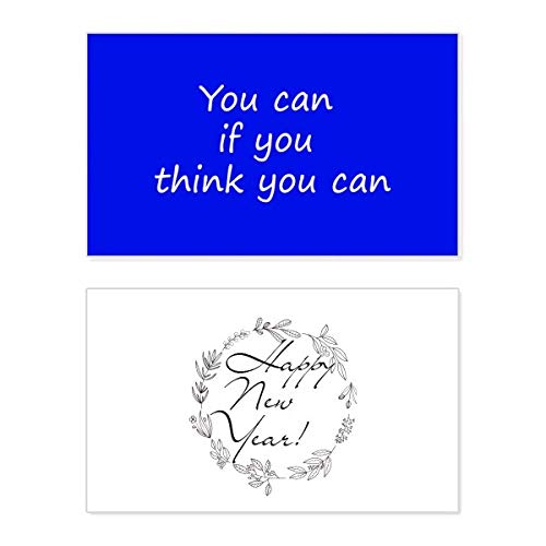 Tarjeta conmemorativa con mensaje inspirador de alta calidad para Año Nuevo