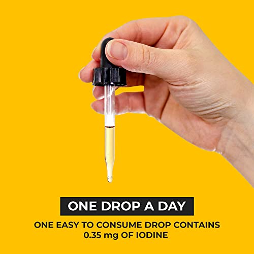 Magnascent High Potency 2% Nascent Iodine Supplement - Supports Thyroid Health, Liquid Formula, Non-Gmo, Gluten-Free, Vegan, Glass Bottle With Dropper, 1 Oz #TOP6