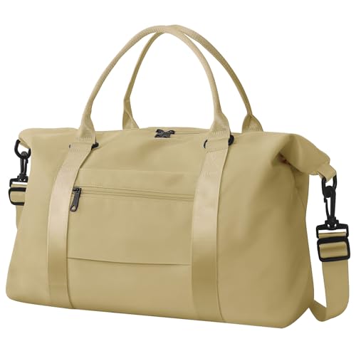 Image of Travel Duffle Bag, Waterproof Weekender Bag Carry On Tote Bags for Women, Travel Essentials Sport Gym Bag for Men, Hospital Bag for Labor and Delivery, Overnight Bag Luggage Bag with Trolley Sleeve