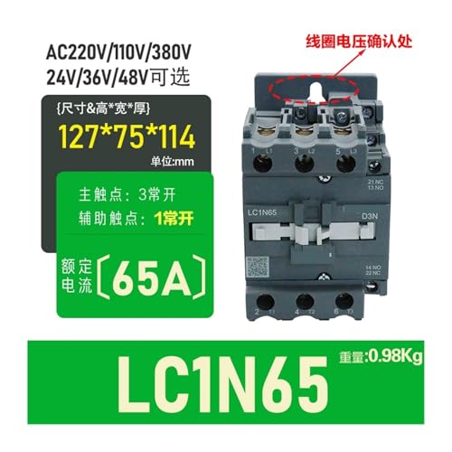 Contacteur CA LC1E triphasé pour automatisme de pompe et ventilation 220V - 2