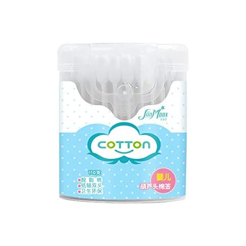 SiinMaax Baby Cotton Swab 660 Gourd Heads Double-Headed Dual-use Cotton swabs Cover