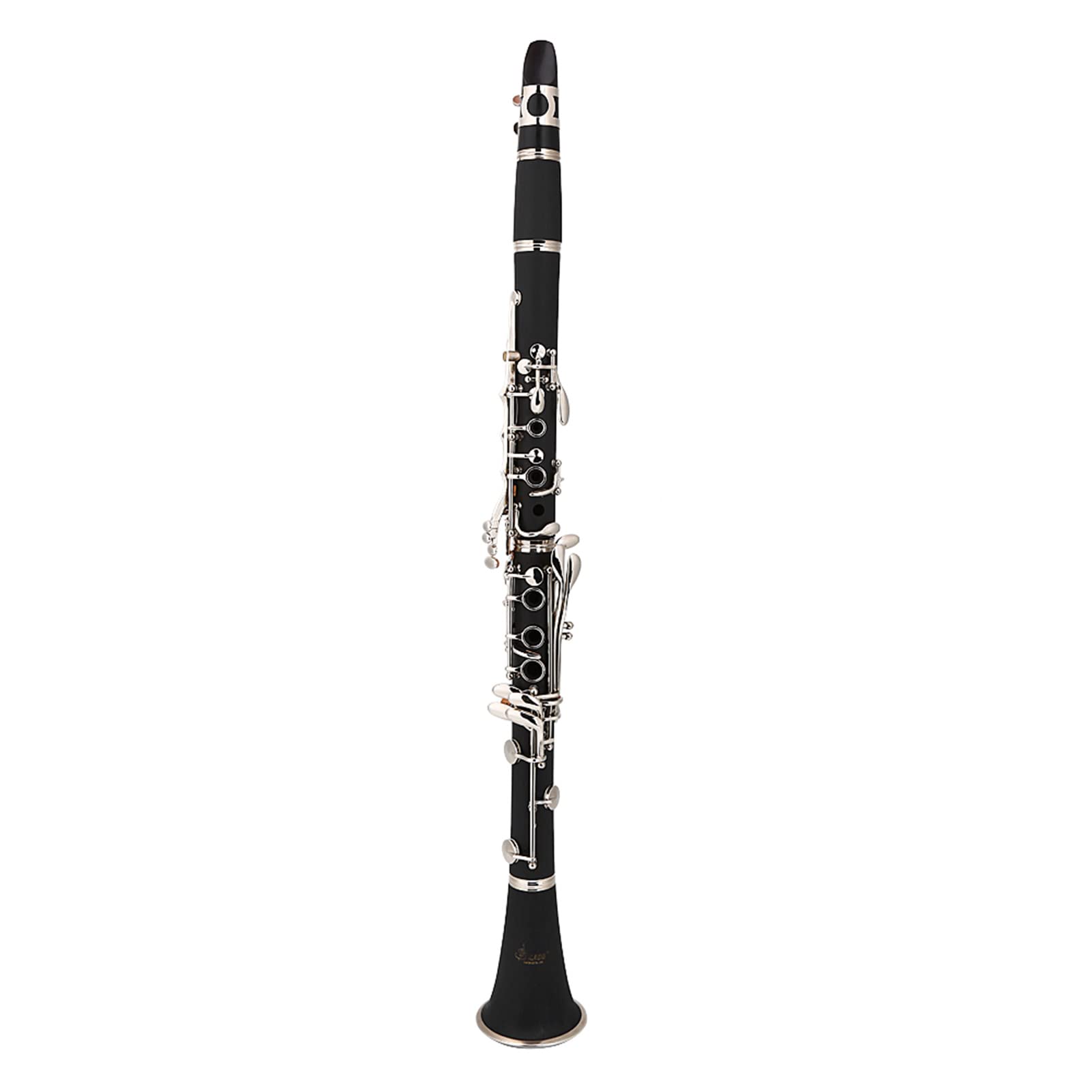 Bediffer Clarinetto in Sib in Bachelite con 17 Tasti Dal Design Elegante per Musica Classica e Jazz, Include Ance e Panno per la Pulizia