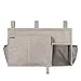 Surblue Bedside Caddy Hanging Bed Organizer Storage Bag Pocket for Bunk and Hospital Beds, College Dorm Rooms Baby Bed Rails,Camp (8 Pockets),Gray