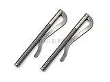 CRAFTMEmore Avail 4 COLORS SPRING MONEY CLIP for Money Clip Wallet Leathercraft Accessories Pack of 2 (Gunmetal)