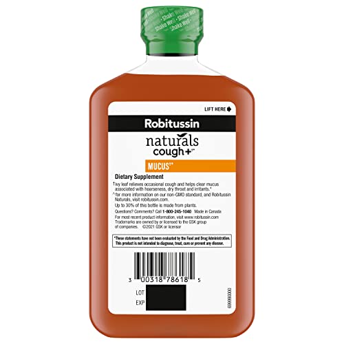 Robitussin Naturals Honey And Ivy Leaf Dietary Supplement Relieves Occasional Cough Associated With Hoarseness, Dry Throat, And Irritants*, 8.3 Oz #TOP6