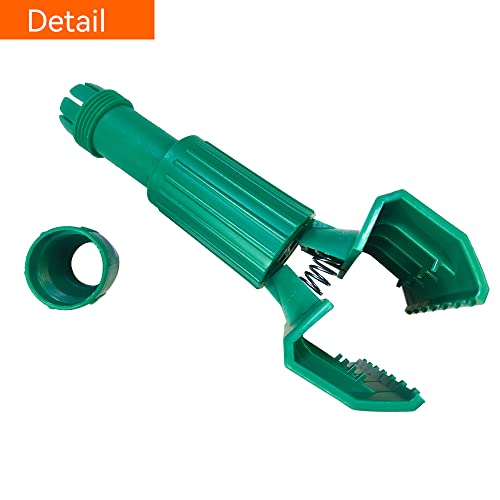 Image of Commercial Mop Clamps-Quick Change Head Mop Handle -Heavy Duty Mop Head Replacement Holder Change Mop Handle -Commercial Gripper Mop Wet Mop Handle (KL-ZJ-Green)