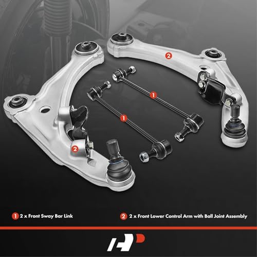 A-Premium 4Pcs Front Suspension Kit, Lower Control Arm, Sway Bar Link by A-premium - Used condition - Image 2