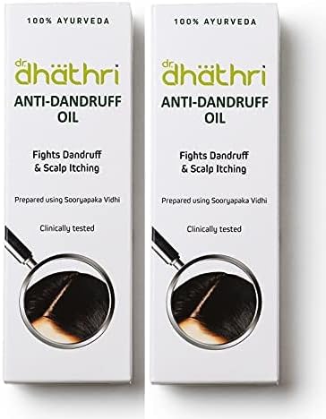 Dhathri Anti-Dandruff Hair Oil - 100ml Pack of 2 | Herbal Oil for Itchy Scalp | Ayurvedic Treatment for Men and Women