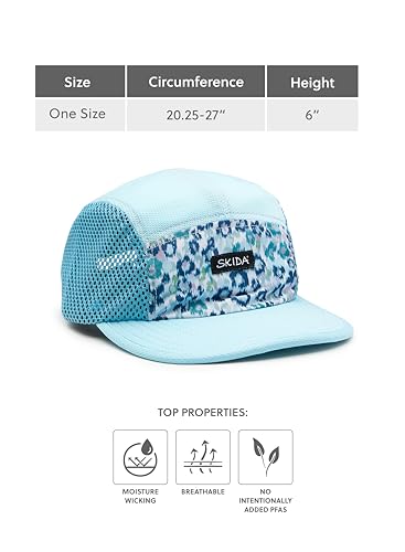 Image of Skida Lightweight Run Cap Moisture-Wicking Snug Fit Crushable Packable Ideal for Running Golf Tennis Pickleball