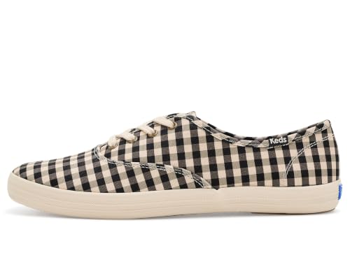 Image of Keds Women's Champion Canvas Lace-Up Black /ParchMen'st Buffalo Plaid Canvas 11 Wide