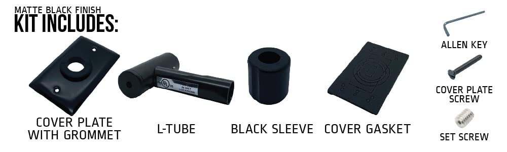 Amba Jeeves Wet-Rated Upgrade Kit in Matte Black