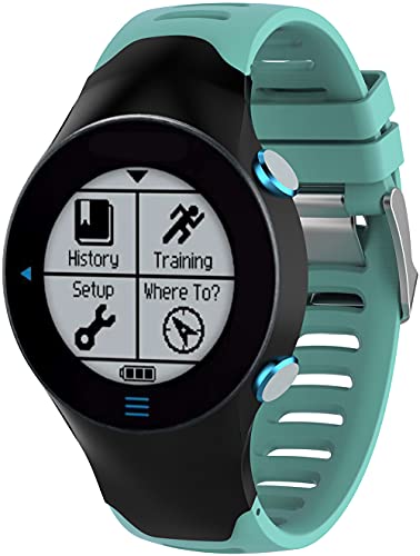 Shieranlee Strap Compatible with Garmin Forerunner610,Soft Silicone Band Replacement Correa para Garmin Forerunner 610