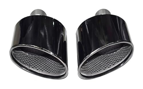 排気口 排気管 パーツ 用 A4 A5 A6 A7 アップグレード RS4 RS5 RS6 RS7 ステンレススチール 1ペア 排気マフラー テールパイプ チップカバー トリム