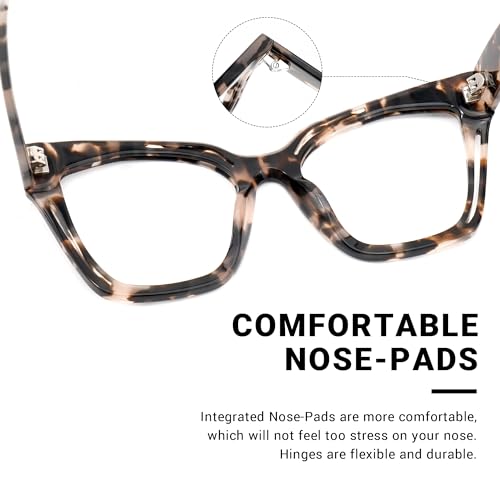 Image of Zeelool Vintage Cat Eye Blue Light Blocking Glasses for WomenDomena ZJGA814740-03 Tortoise