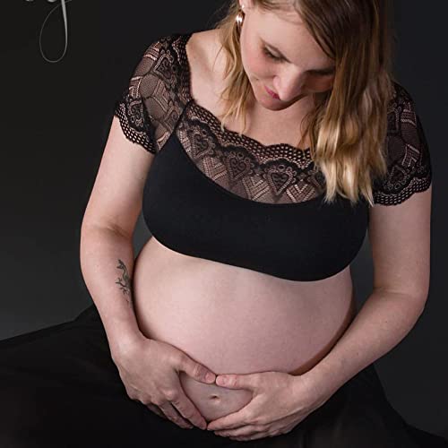 DRESHOW Lace Bralette Tank Tops Wireless Bra Lace Crop Top Padded Stretch Spaghetti Thin Strap Yoga Sports Bra for Women2