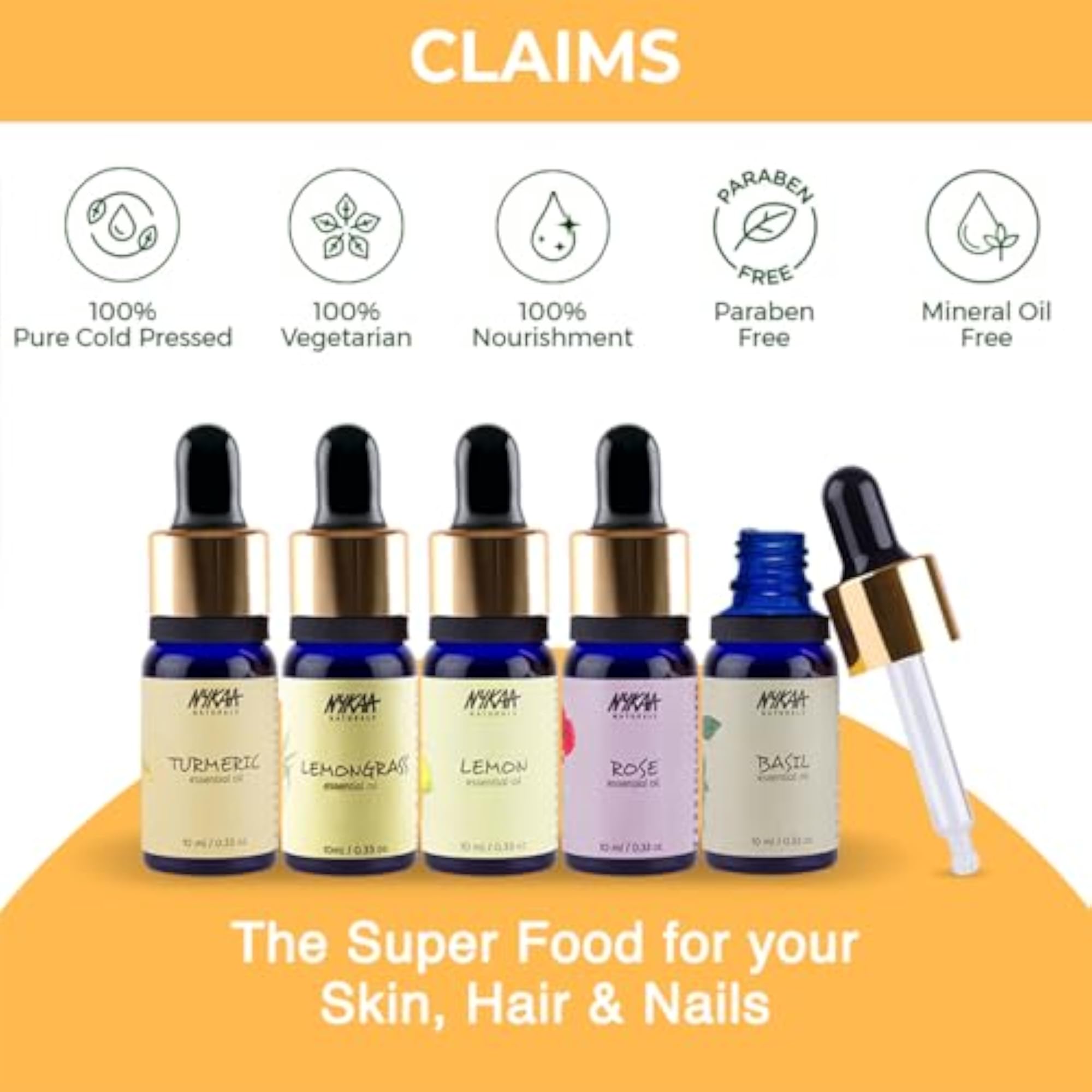 Frankincense Essential Oil, 10ml Cold Pressed for Skincare & Haircare