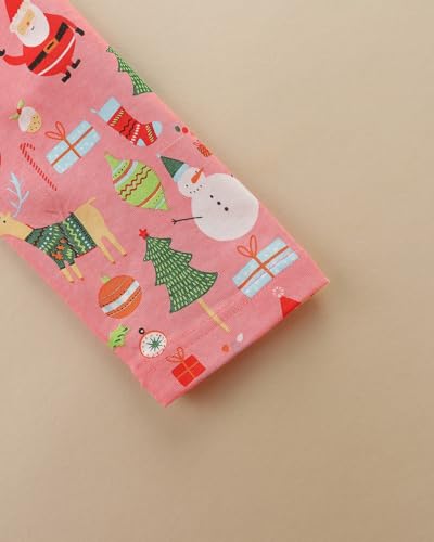 Image of Hongshilian Little Girls Cotton Casual Dress Cartoon Print T-Shirt Short Sleeve Skirt Dresses