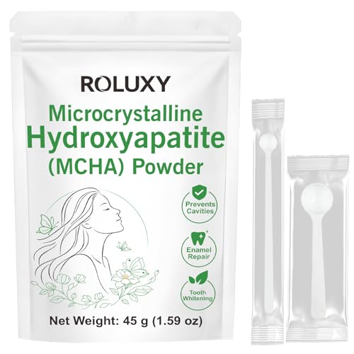 100% Pure Microcrystalline Hydroxyapatite Powder 45g (1.59 oz) | Non-Nano Micro crystalline hydroxyapatite Powder for Teeth | DIY Formulations | unflavored Mcha Crystals