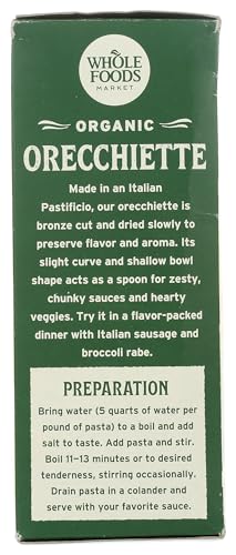 Image of Whole Foods Market, Organic Orecchiette Rigate, 16 Ounce