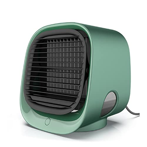 Ventilateur de refroidissement portable à 3 vitesses avec mini climatiseur hydro-visuel vert