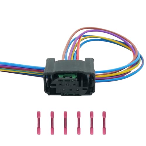 Micarun 6 Wire Throttle Body Connector Wiring Harness Pigtail Plug