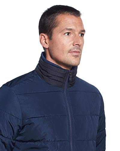 Image of Weatherproof Hooded Puffer Jacket for Men - Water Resistant Bubble Coat for Men | Puffy Alternative Down Jacket