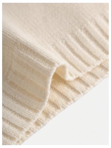 Floerns Girl's Off The Shoulder Cropped Sweater Bell Sleeve Knit Pullover Tops4