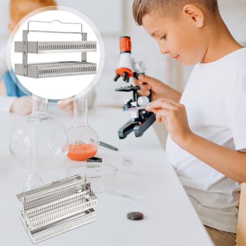 Support de coloration en acier inoxydable pour 60 lames de microscope - 6