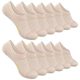 Zxfdsfdbnm 6 Paar nicht sichtbare Socken für Damen und Herren, knöchellang, niedrig geschnitten, rutschfest, unsichtbares Innenfutter, kurzes Boot für Sport und den täglichen Gebrauch