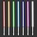 Dueling Lightsaber,16 RGB Colors,Lenght 38.3inch,4 Modes&Sounds Light Saber with Metal Hilt,USB Charge, Birthday&Xmas Gift for Kids,Teens,Adults(Silver)