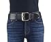BELTINGER Jeansgürtel aus Vollrindleder 5 cm | Leder-Gürtel für Herren 50mm | Breiter Herren-Gürtel aus echtem Leder | Schwarz 110cm
