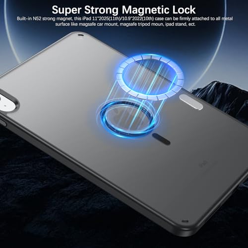 Coque iPad 10e génération 10.9 finition noire mate haute précision - 3