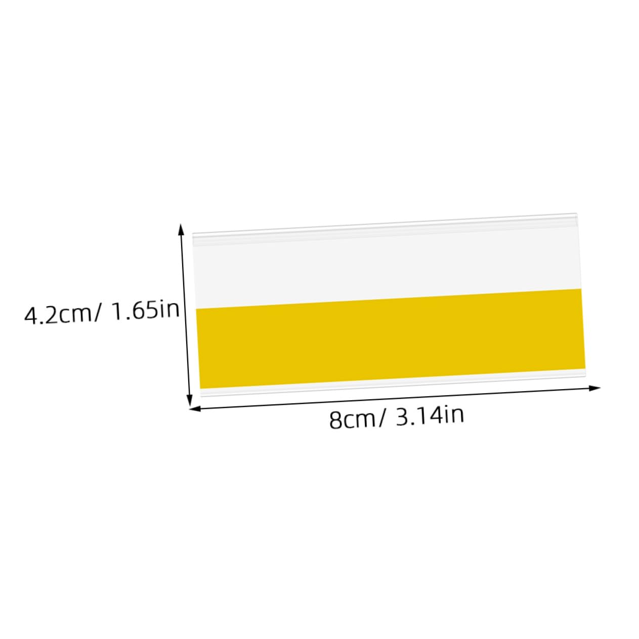 Cabilock Strong Adhesion Pvc Tags 50pcs for Shelves Supermarket Retail Displays