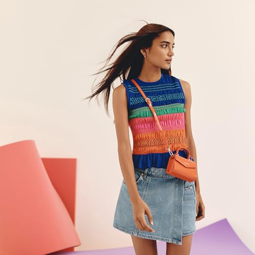 Image of Miraggio Roxie Top Handle Mini Sling Bag With Adjustable & Detachable Crossbody Strap | Crossbody Bag For Women Casual Holiday Look | Statement Bags For Women